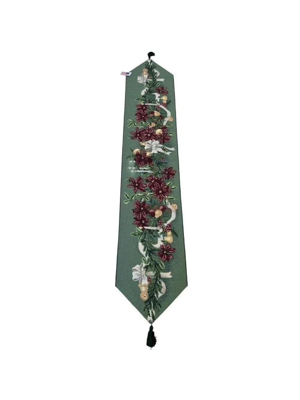 NWT Vintage Tapestry Christmas Holiday Table Runner 72
